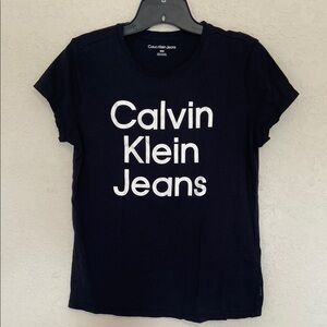 Calvin Klein Jeans Black Graphic Tee Short Sleeve